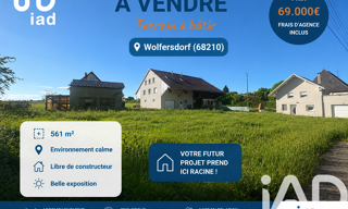 Terrain  561 m² à vendre à Wolfersdorf (68210)