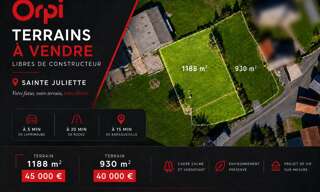 Terrain  1188 m² à vendre à Sainte-Juliette-sur-Viaur (12120)
