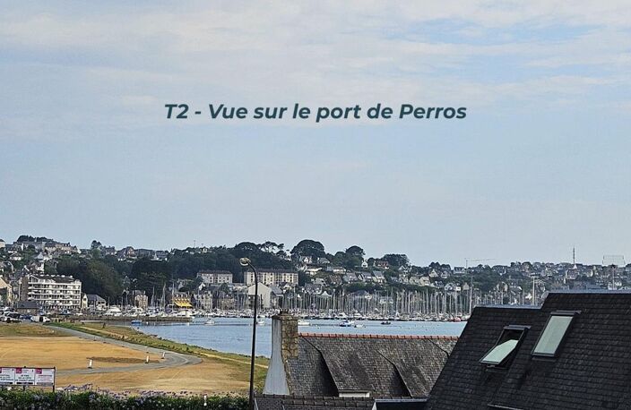 Vente appartement T2 avec vue mer et balcon de 8 m², Perros-Guirec (22700) — photo 2