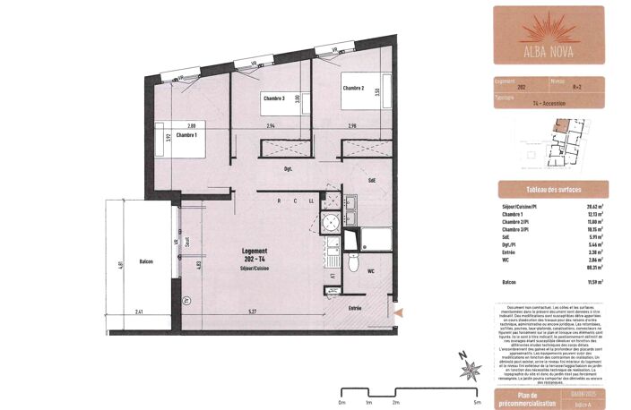 Vente appartement 4 pièces 80 m² Cers (34420) — photo 3
