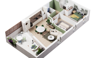 Appartement 3 Pièces 74 m² à vendre à Cers (34420)