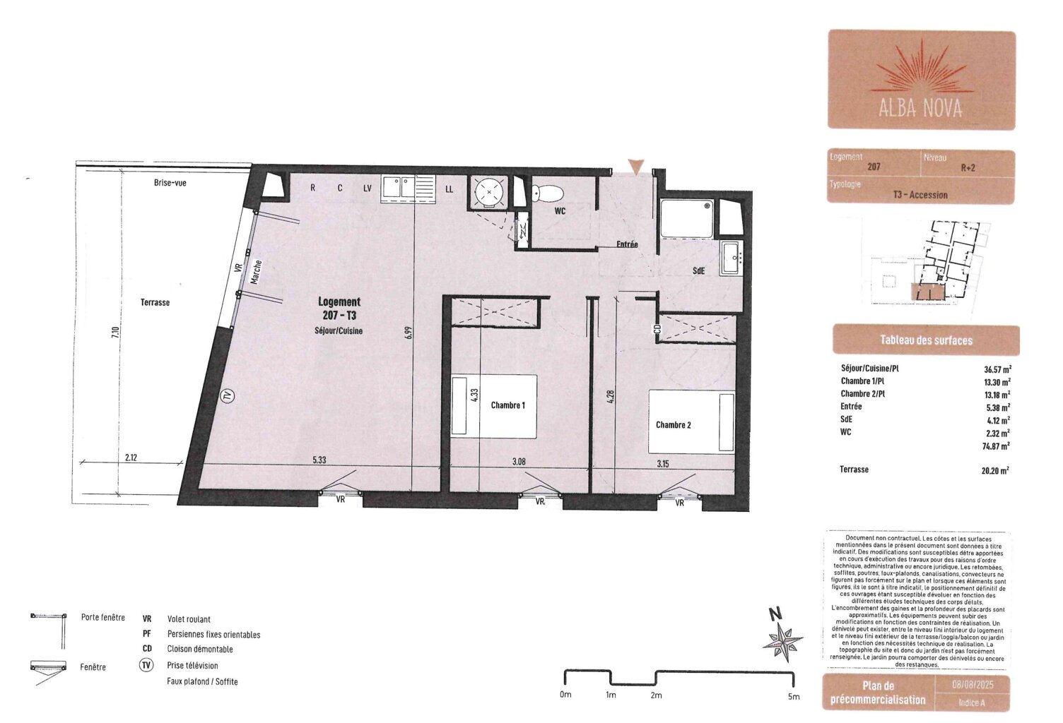 Vente appartement 3 pièces 74 m² Cers (34420) — photo 1
