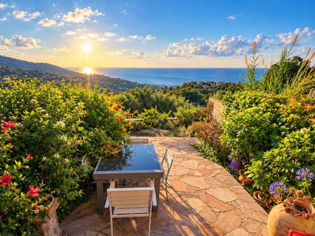 Maison vue mer sur les hauteurs des Issambres — photo du bien