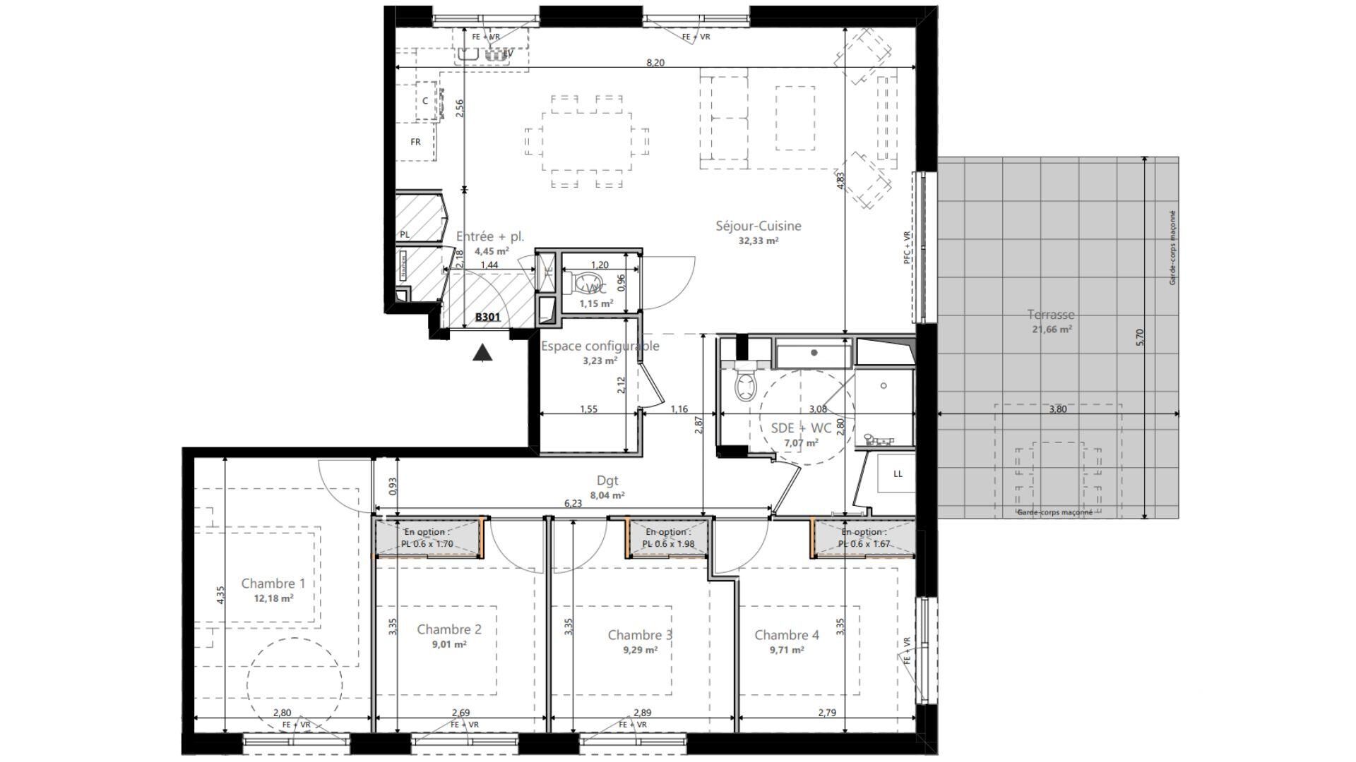 Vente Appartement 5 pièces - Photo 4