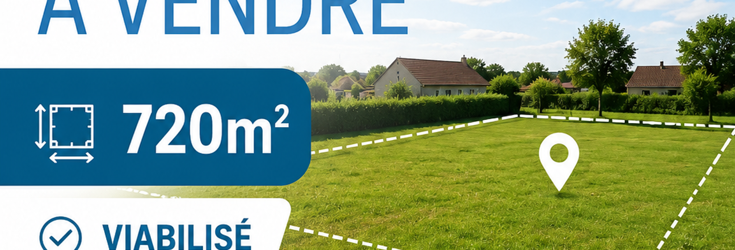 Terrain  720 m² à vendre à Camarsac (33750)