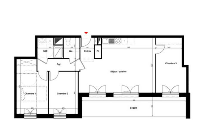 Appartement T4 à PONT L'EVEQUE (14) — photo 2