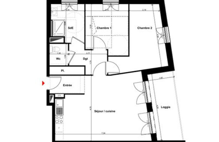 Appartement T3 à  PONT L'EVEQUE (14) — photo 2