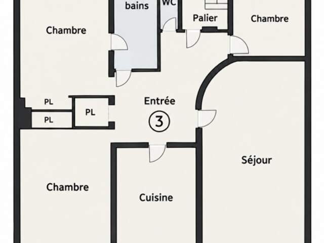GRAND APPARTEMENT DE 120m2 - 3 CHAMBRES - CAVE - BOX — photo du bien