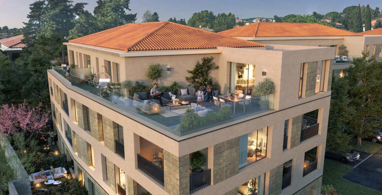 APPARTEMENT TYPE 4 103 M2 AVEC TOIT-TERRASSE PRIVATIF DE 30 M2, DOUBLE PARKING EN SOUS-SOL DANS PROGRAMME IMMOBILIER HAUT DE GAMME À AIX-EN-PROVENCE — photo 1