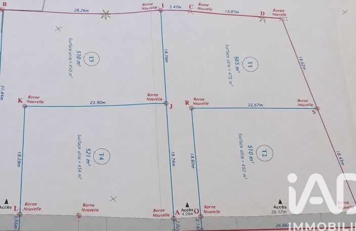 Vente Terrain à bâtir 521 m&sup2; — photo 3