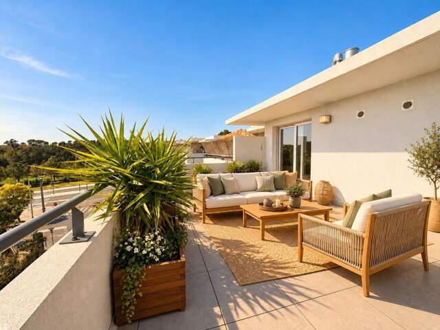 STUDIO EN DERNIER ÉTAGE AVEC TERRASSE DE 26 M² — photo du bien