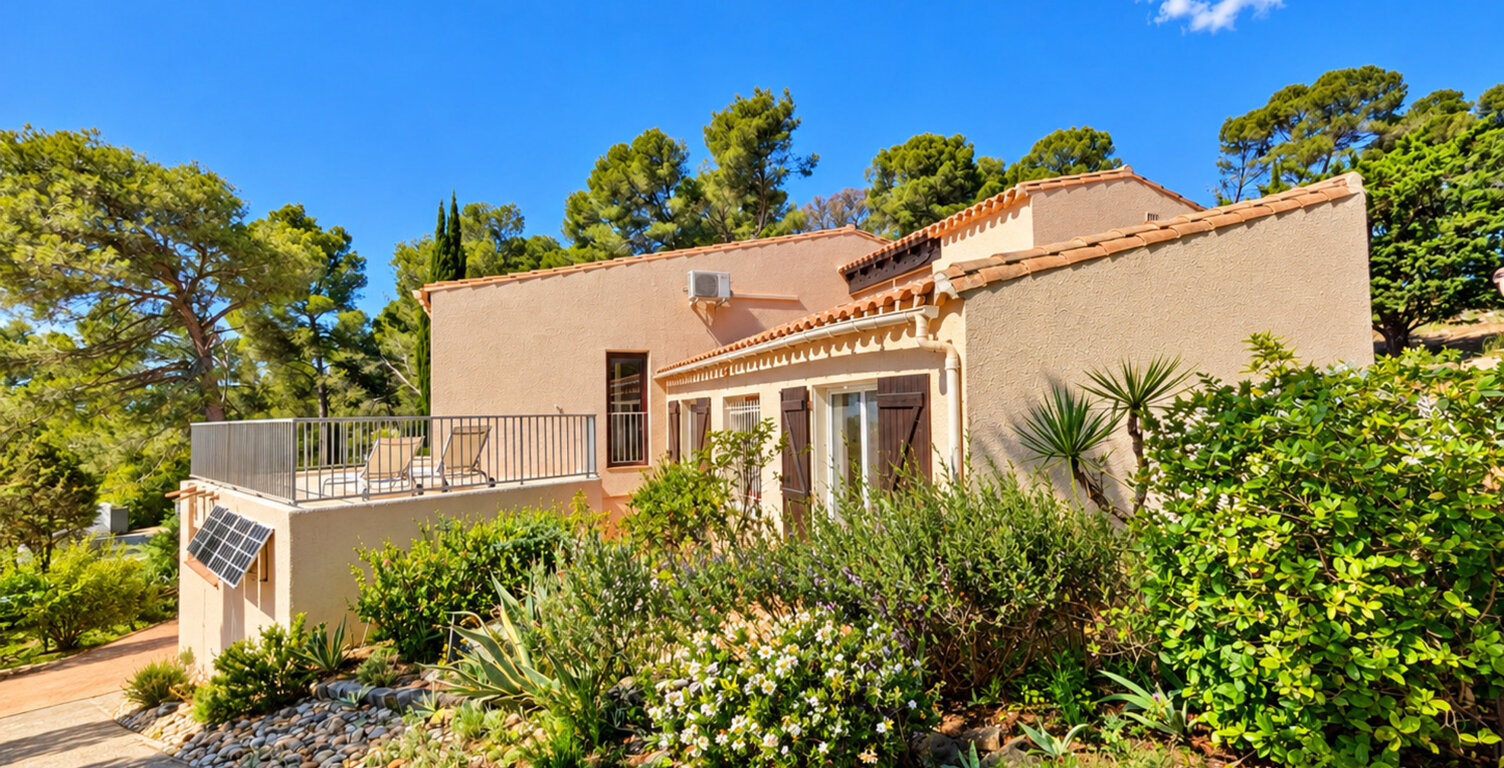 Maison d’architecte atypique avec jardin arboré, terrasses et spa à Lézignan-Corbières — photo 1