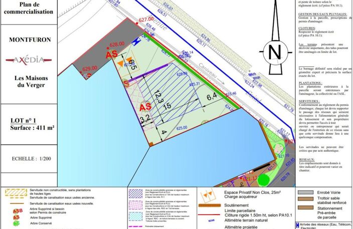 MON TERRAIN CONSTRUCTIBLE A MONTFURON DE 411 M² — photo 4