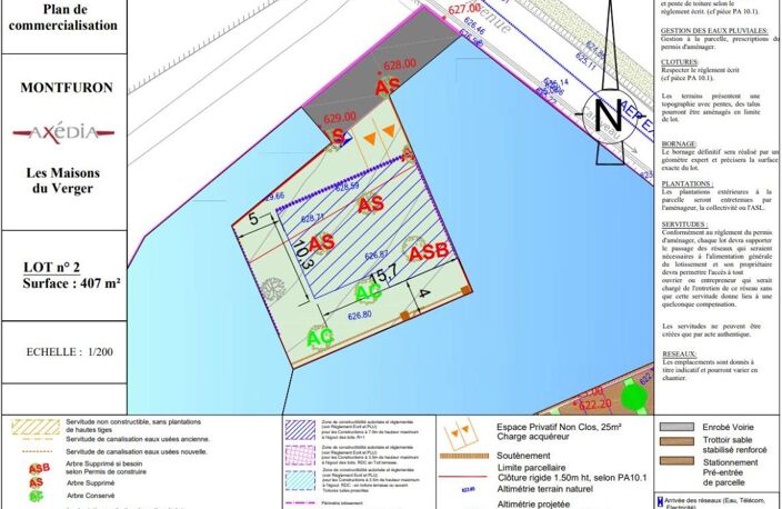 MON TERRAIN CONSTRUCTIBLE A MONTFURON DE 407 M² — photo 4