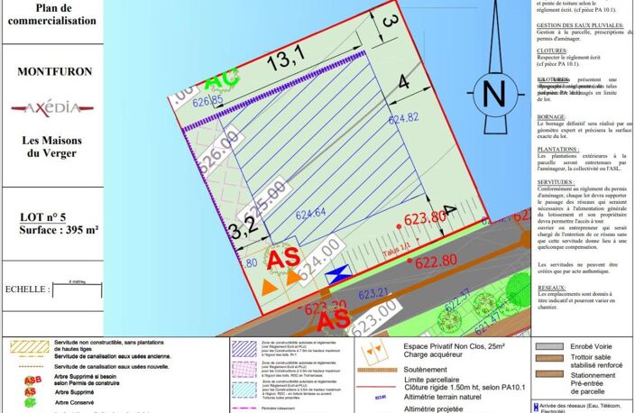 MON TERRAIN CONSTRUCTIBLE A MONTFURON DE 395 M² — photo 4