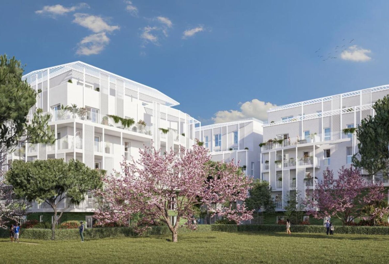 APPARTEMENT TYPE 4 EN REZ-DE-JARDIN AVEC TERRASSE ET DOUBLE PARKING EN SOUS-SOL DANS RÉSIDENCE NEUVE MARSEILLE 9E — photo 1