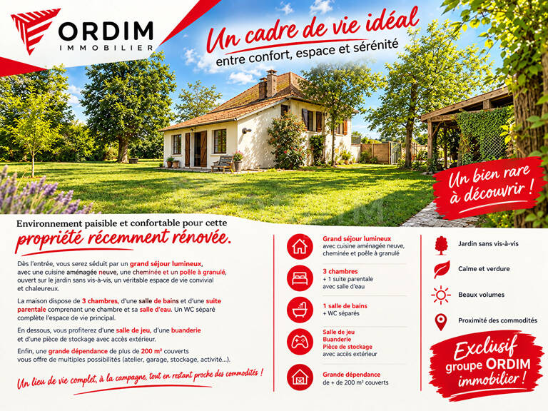 LINDRY - Charmante construction rénovée avec dépendance. — photo 1