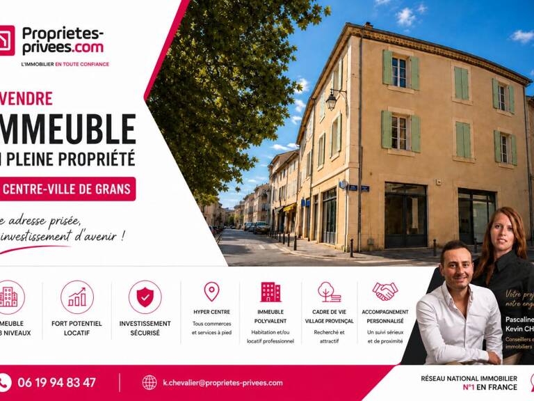 Pleine Propriété Immeuble Mixte Prêt à Exploiter  Grans Centre ville — photo 1