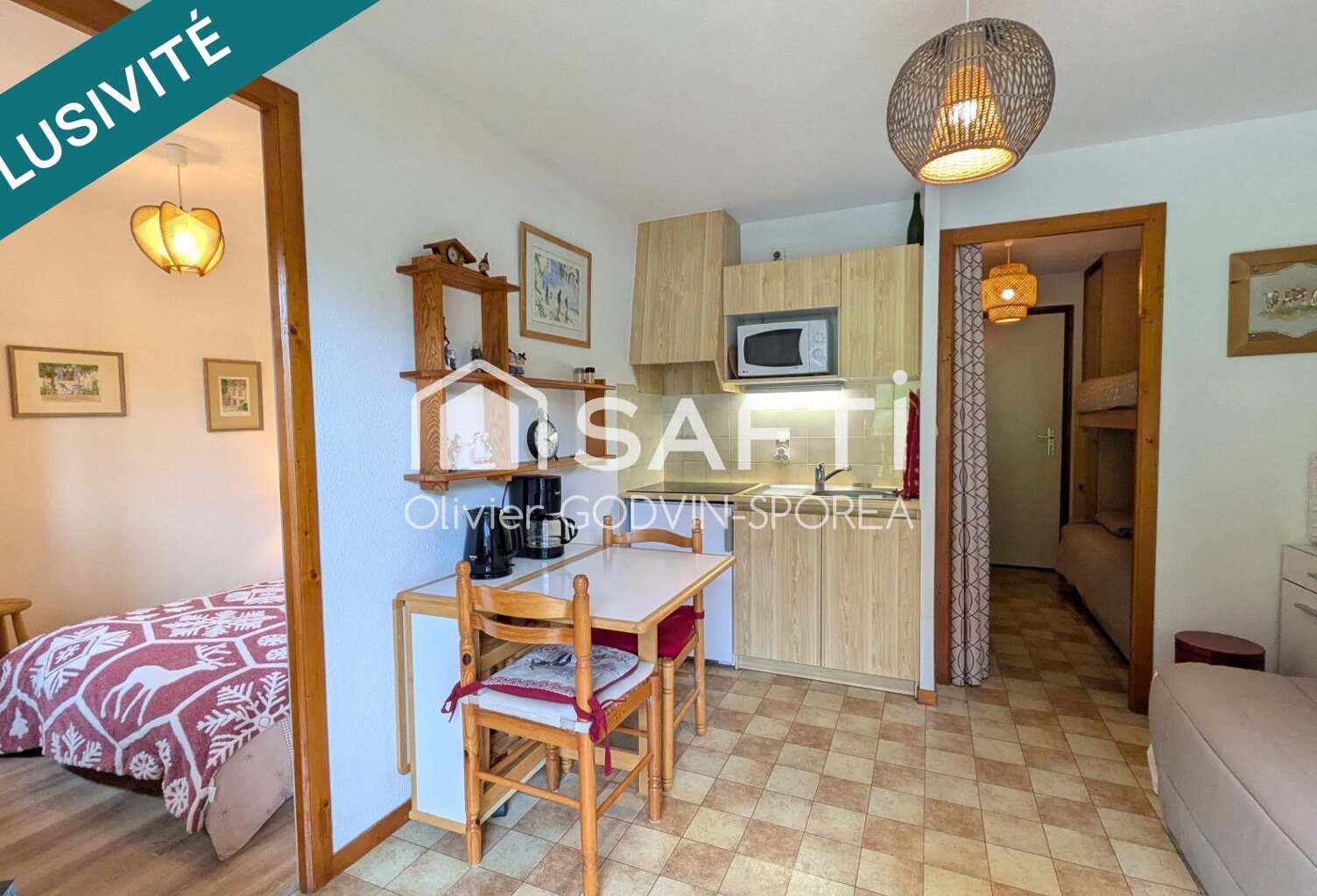 Appartement 2 Pièces avec balcon exposé plein Sud sans vis à vis avec vue imprenable sur les montagnes — photo 1