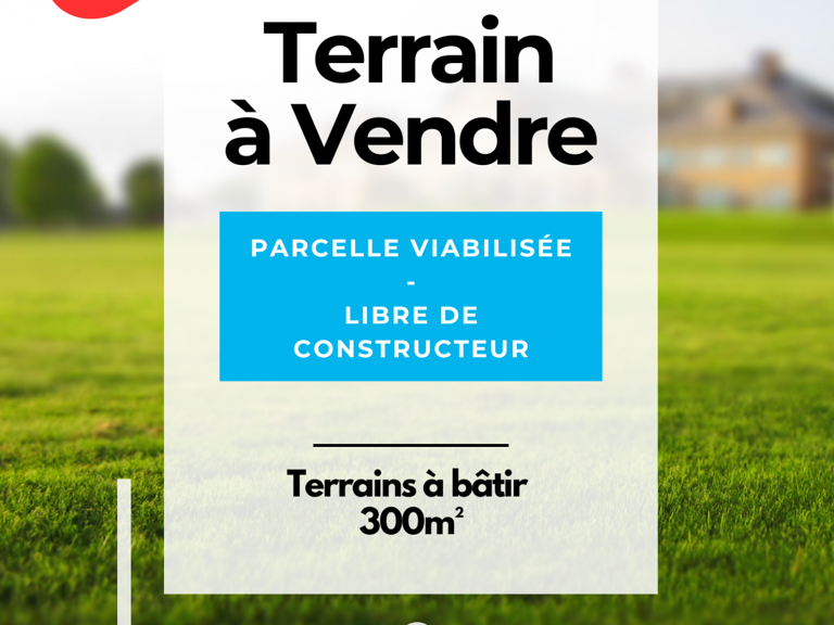 Vente Terrain à bâtir 305 m&sup2; — photo 1