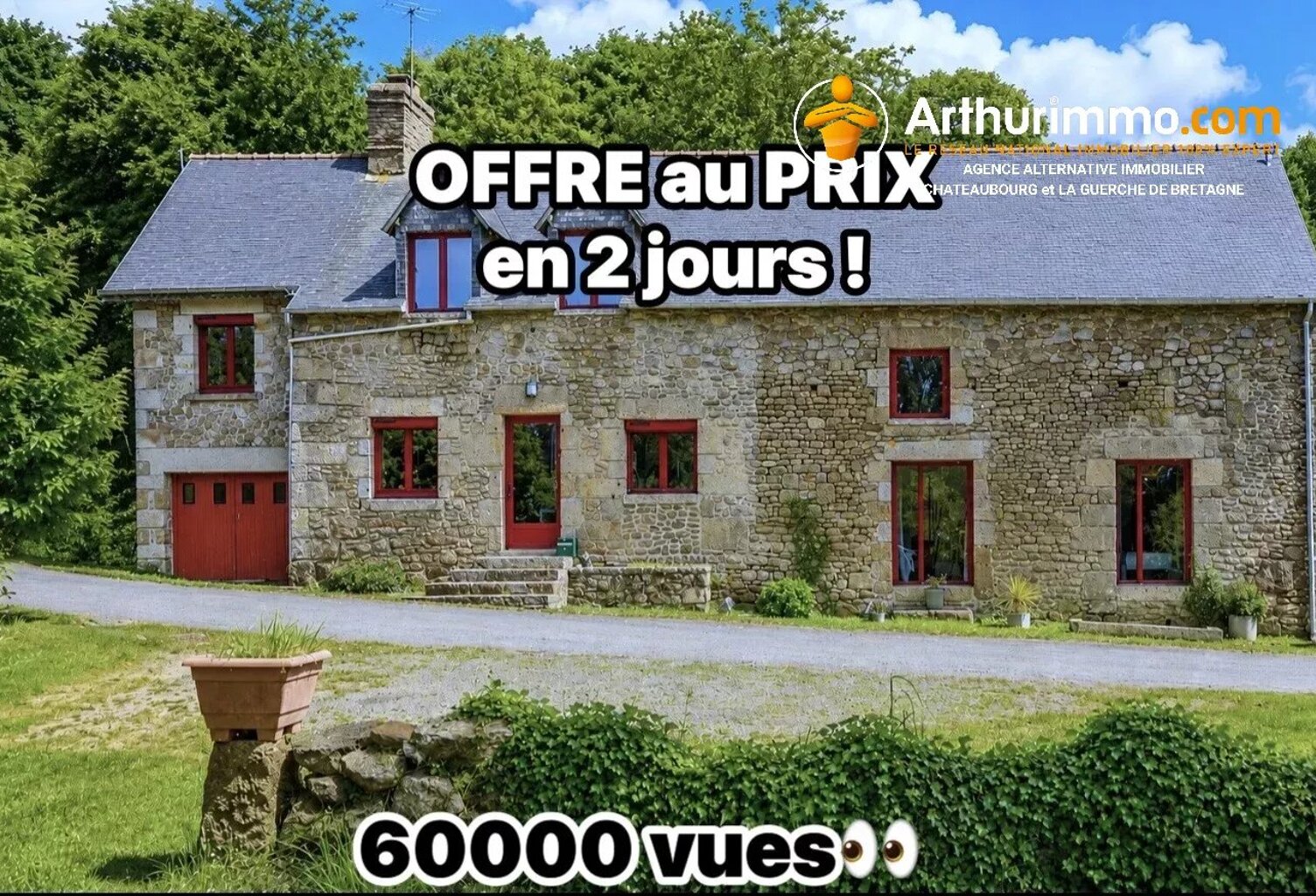 Longère de charme rénovée avec goût – Un véritable havre de paix en campagne de Mellé — photo 1