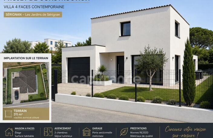 Terrain à vendre 311m2  SERIGNAN (34) — photo 3