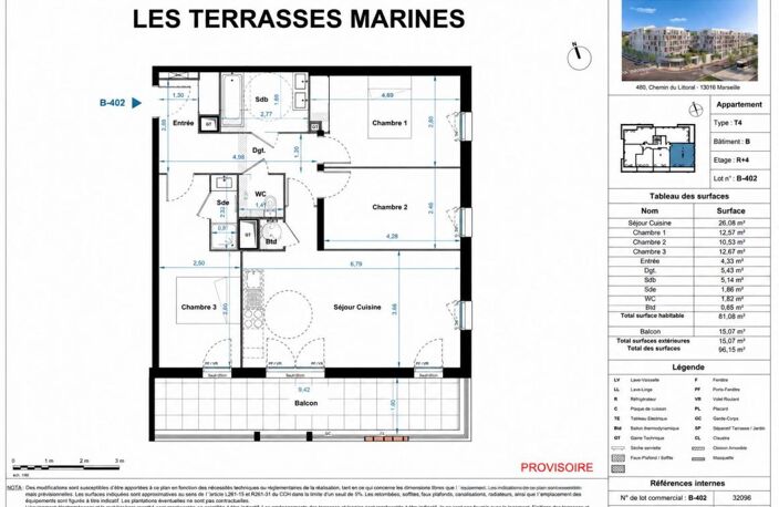 APPARTEMENT T4 NEUF 81 M2 RE 2020 AVEC TERRASSE ET DOUBLE PARKING EN SOUS-SOL À VENDRE · NF Habitat · Éligible PTZ · Dispositif Jeanbrun · TVA 5,5% sous conditions — photo 4