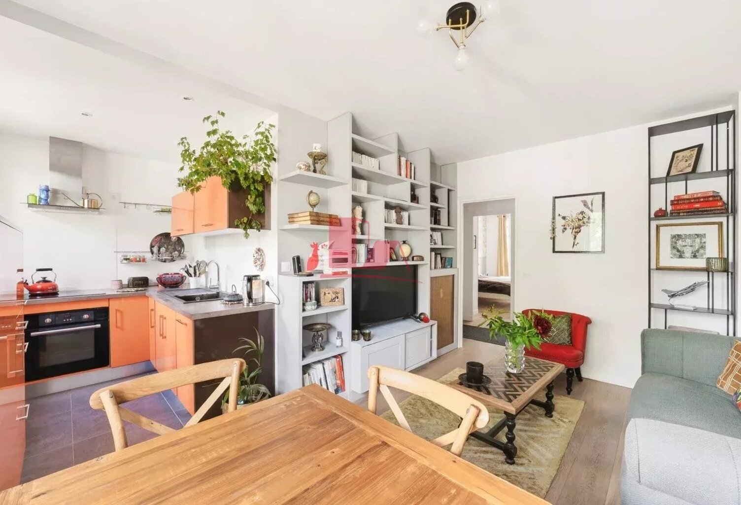 ISSY  - Beau 3P traversant de 53 m2 - cave — photo 1