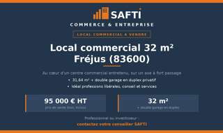 Commerce 1 Pièce 32 m² à vendre à Fréjus (83600)
