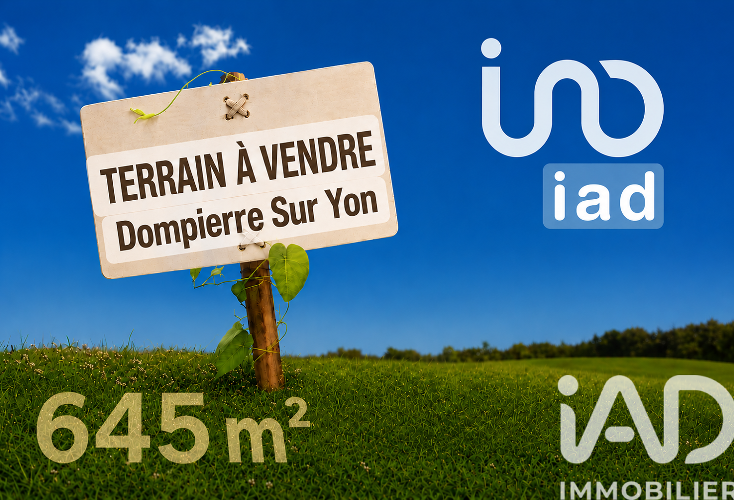 Vente Terrain à bâtir 645 m&sup2; — photo 1