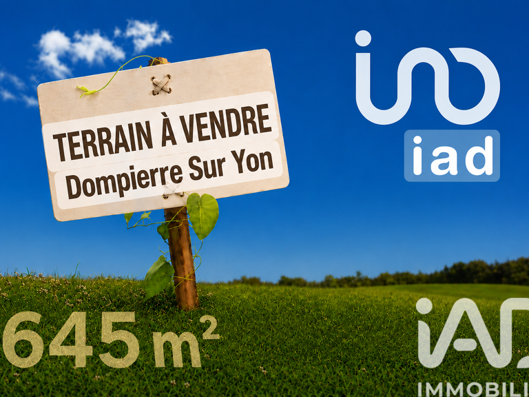Vente Terrain à bâtir 645 m&sup2; — photo 1