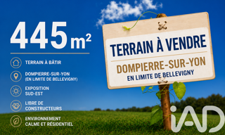 Terrain  445 m² à vendre à Dompierre-sur-Yon (85170)