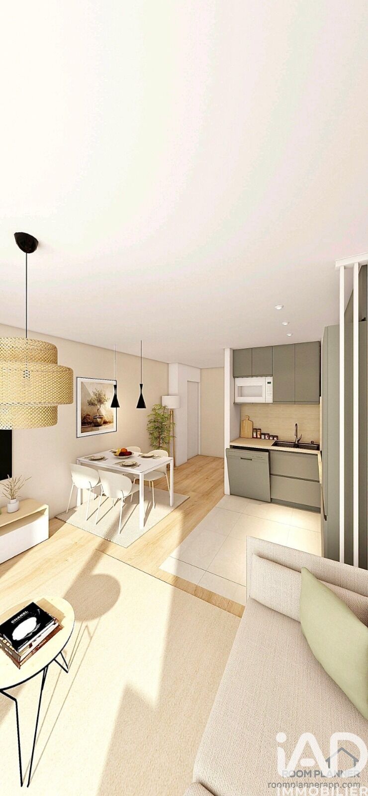 Appartement à vendre, 3 pièces, 62 m², Maurepas