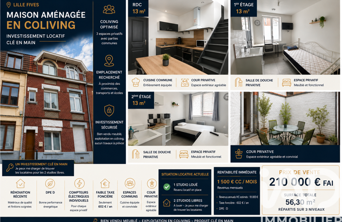 Vente Immeuble 65 m&sup2; — photo 3