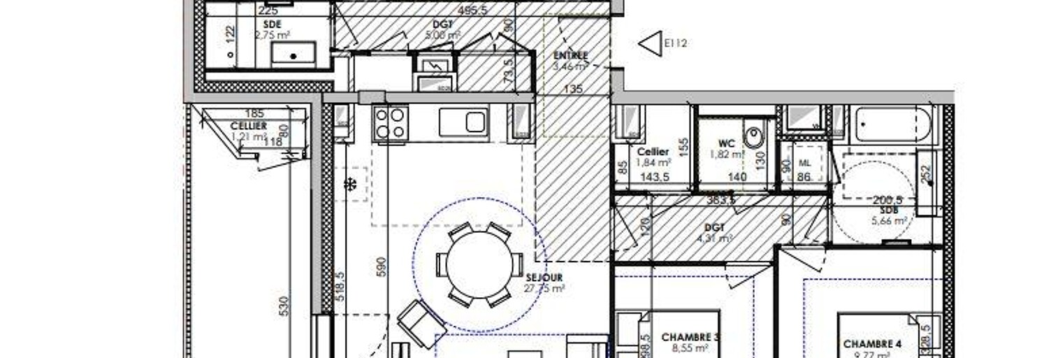 Appartement 5 Pièces 94 m² à vendre à Lyon 7 (69007)