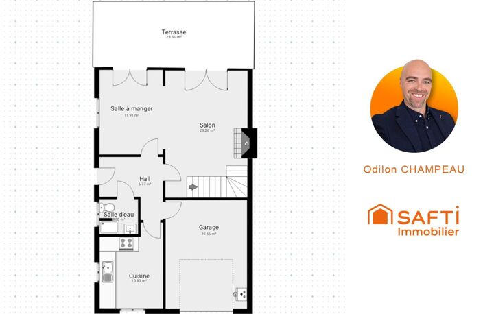 Maison 3 faces 130m2 - 5 chambres avec jardin, garage et panneaux solaires. — photo 4