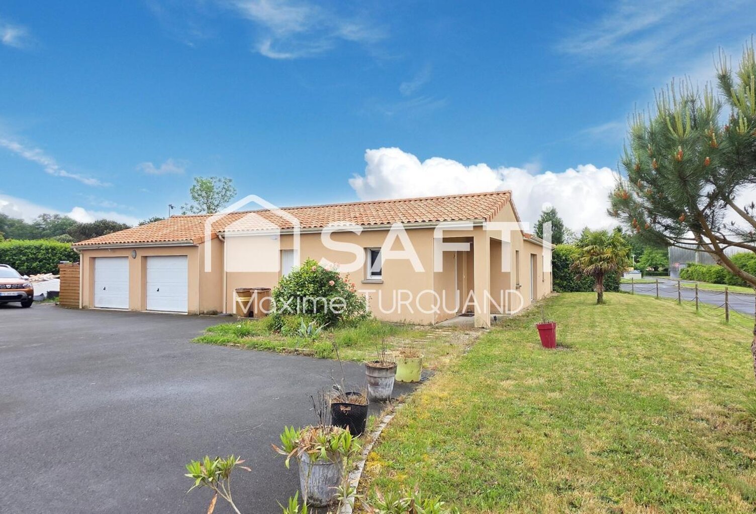 Pavillon plain-pied, 2007, 3 chambres, 1100m² de terrain + double garage. — photo 1