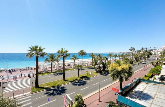 NICE – CARRÉ D’OR / PROMENADE DES ANGLAIS – 5 PIÈCES – VUE MER – À RÉNOVER — photo 2
