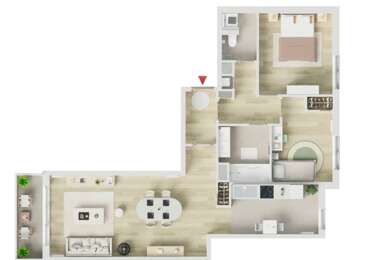 Appartement 3 pièces 1990 €
