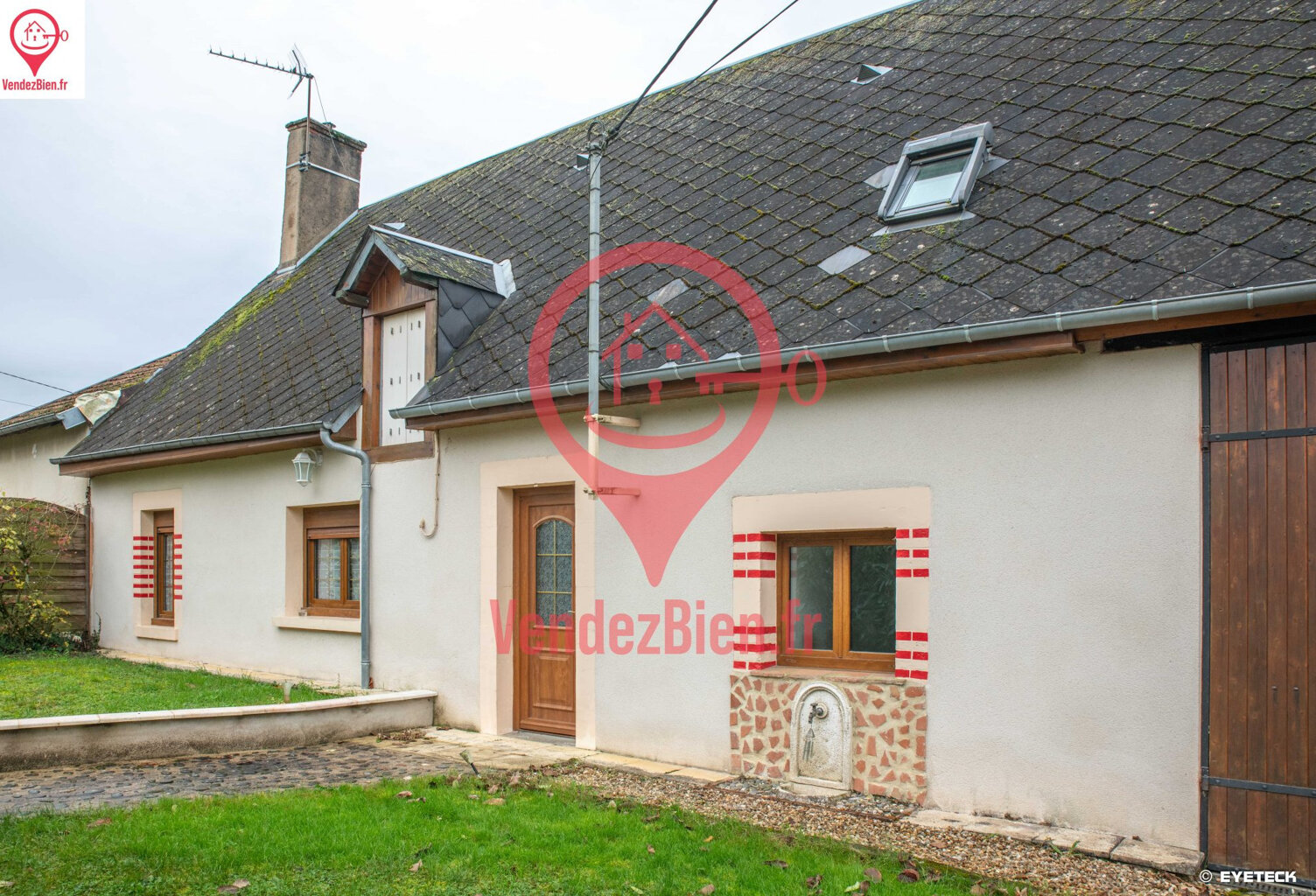 dpt cher (18), à vendre SOULANGIS Maison P4 de 120m2 avec ga — photo 1