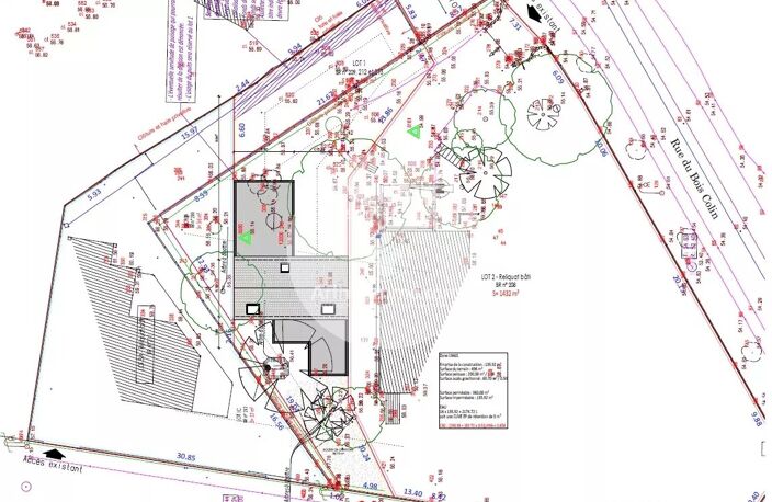 Terrain 495 m²  1er rideau – Sautron bourg Cormier — photo 4