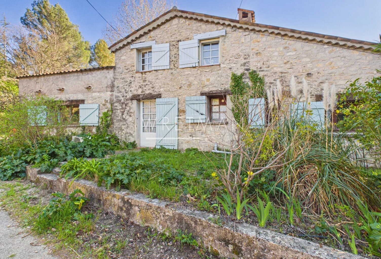Maison en pierre avec piscine et vue village - Claviers — photo 1