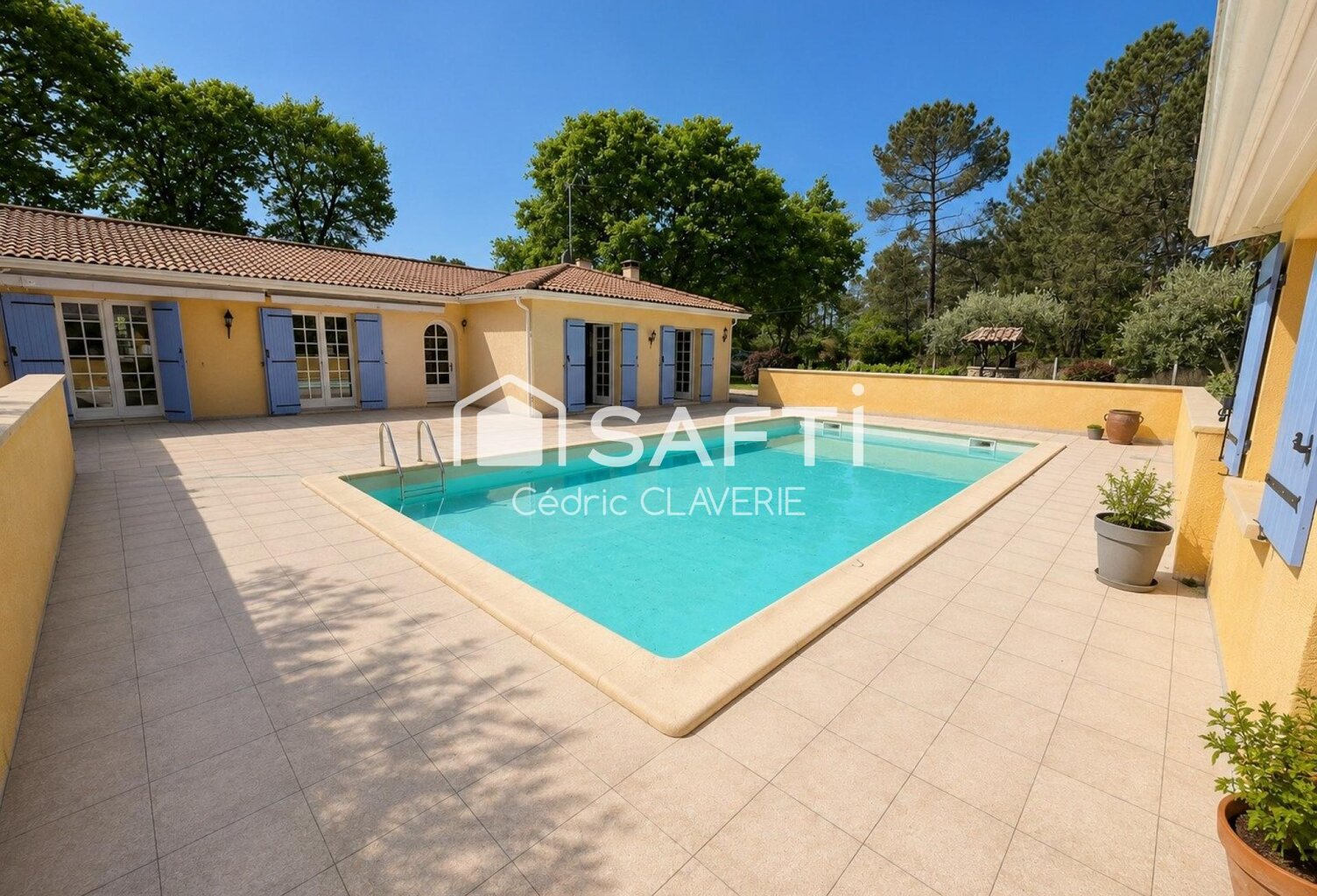 Maison de plain pied, 5 chambres, piscine — photo 1