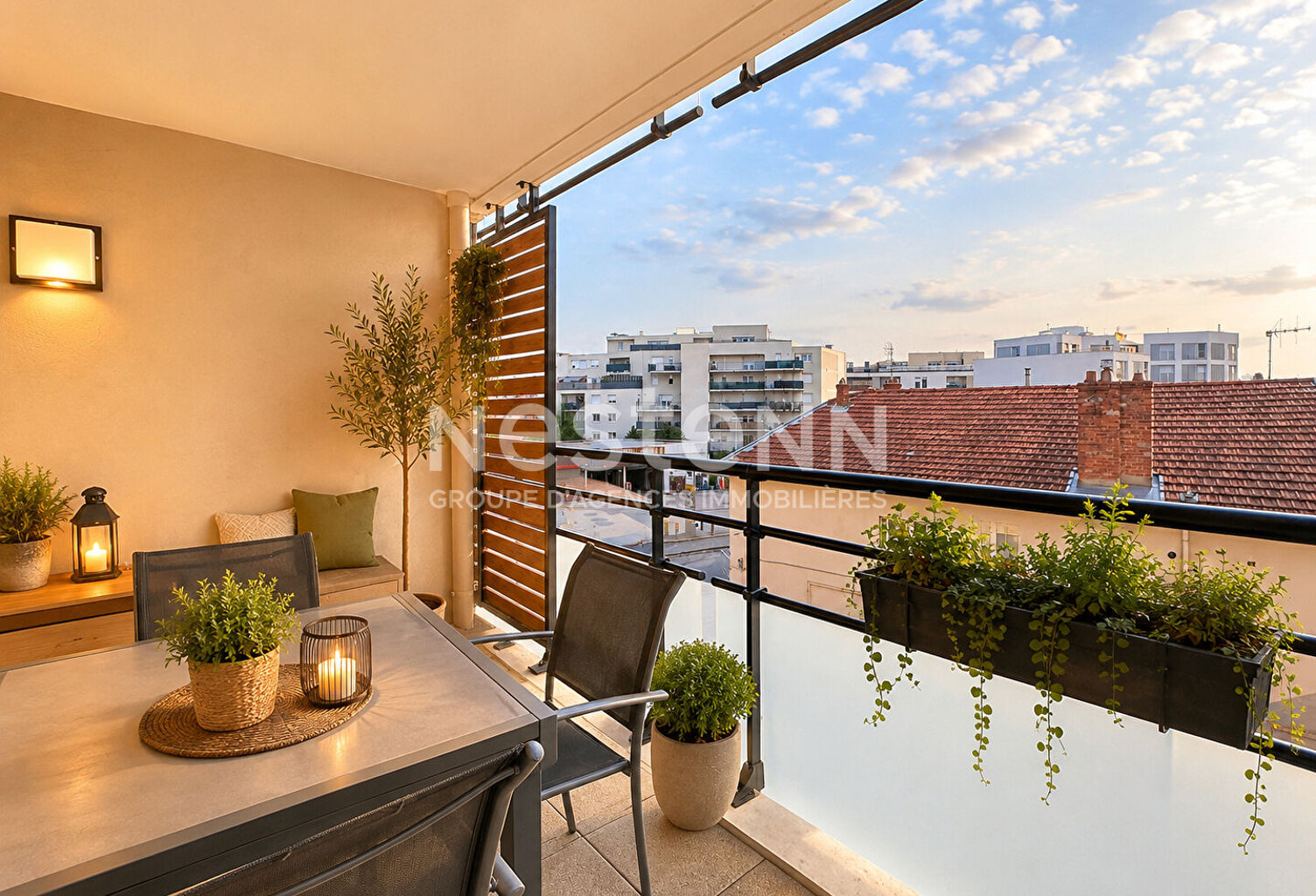 Appartement 3 pièces 2 chambres vendu loué avec terrasse et garage - 69500 BRON — photo 1