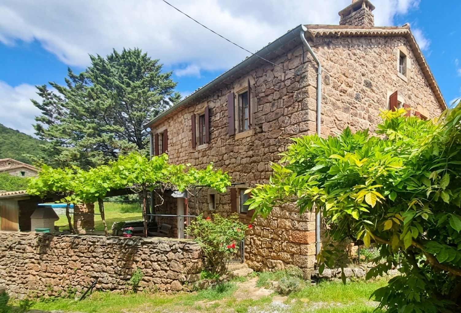 Maison en pierre avec terrain — photo 1