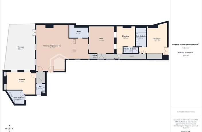Élégant appartement de caractère  146 m²  Bordeaux centre — photo 4