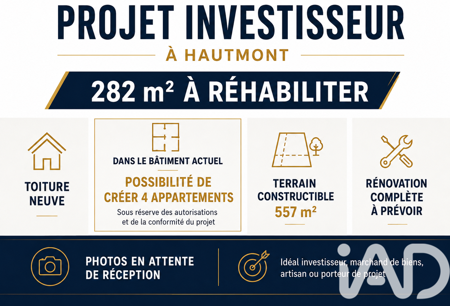 Vente Immeuble 282 m&sup2; — photo 1