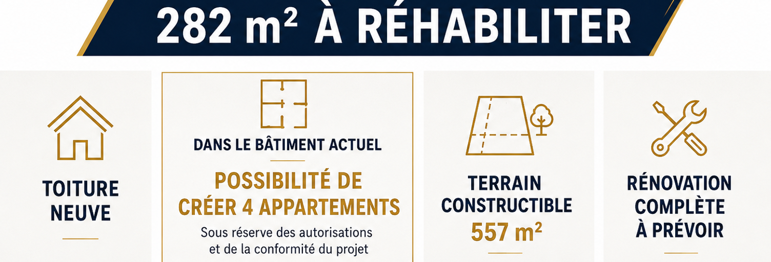 Immeuble  282 m² à vendre à Hautmont (59330)
