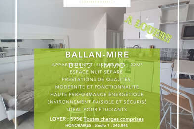 Appartement 1 pièces 595 €