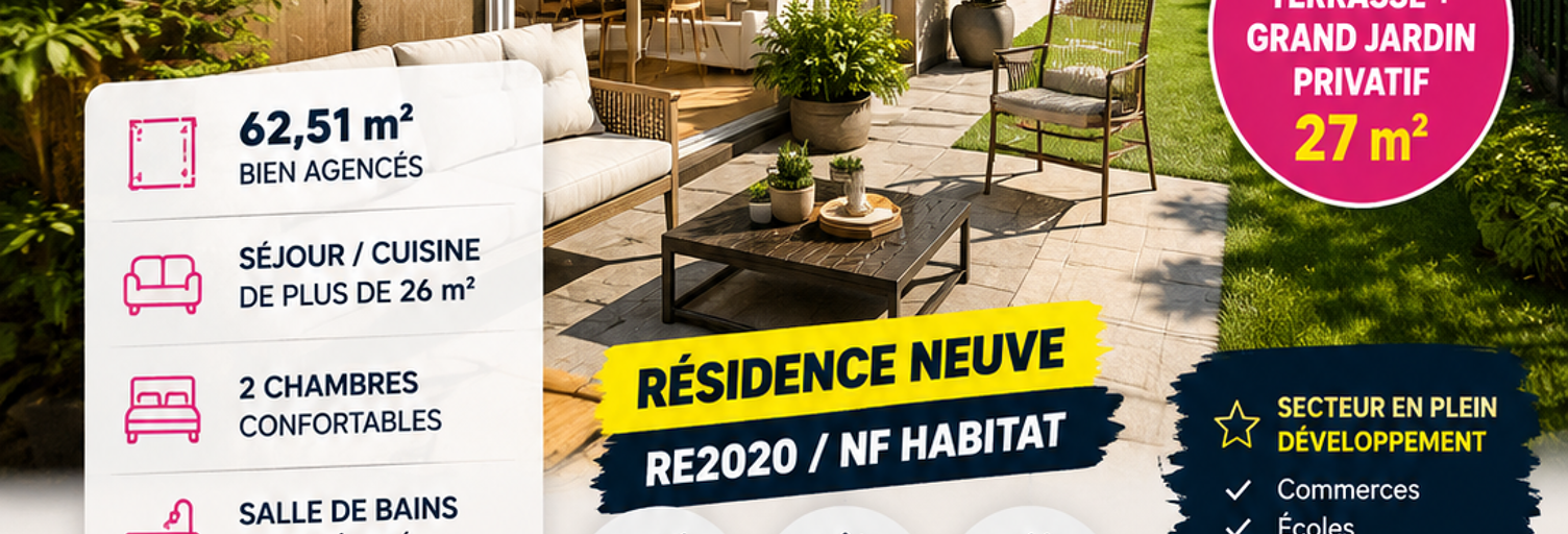 Appartement 1 Pièce 62 m² à vendre à La Courneuve (93120)